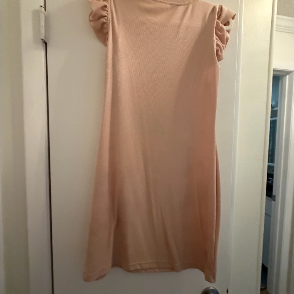 Pink Ruffle Sleeve Dress - Picture 3 of 3